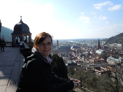 Erynn - view of Heidelberg in the background